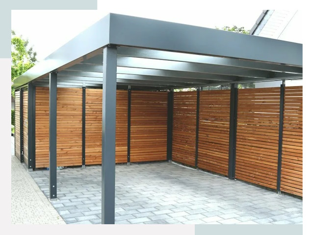 Навесы для парковки в Губахе