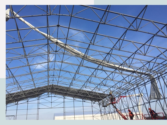 Шатровые ангары от 622 руб. в Губахе и Пермском крае