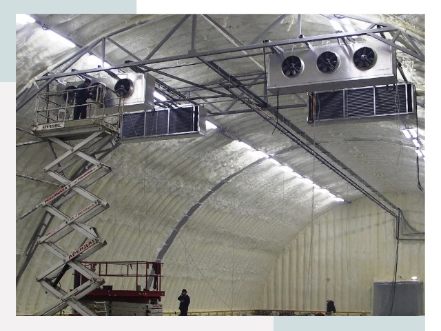 Оснащение ангаров в Губахе