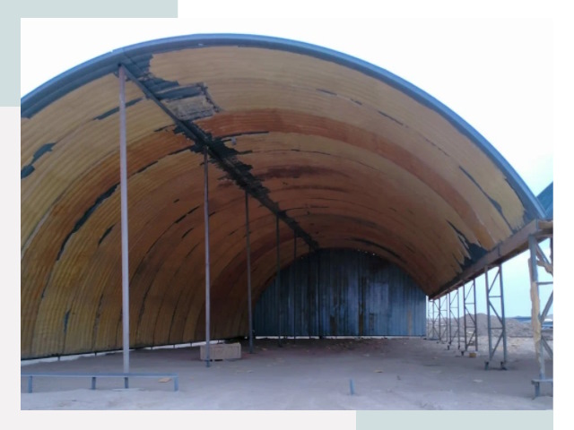 Реконструкция ангаров в Губахе